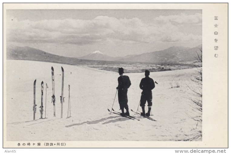 Ski Resort In Japan Unknown Location, Lot Of 8 C1930s Vintage Postcards - Wintersport