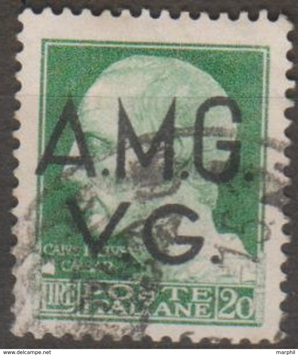 Trieste AMG VG 1945 Po 20 Lire 1v.(o) - Oblitérés