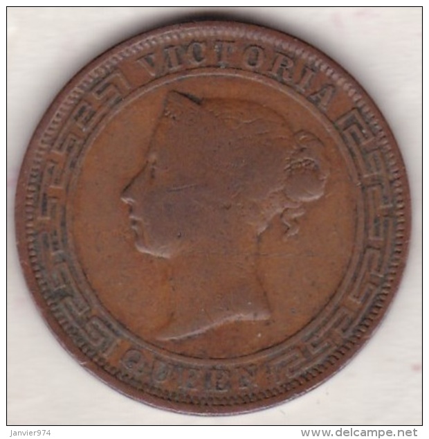 Ceylon . 5 Cents 1892. Victoria. Copper.  KM# 93 - Sri Lanka