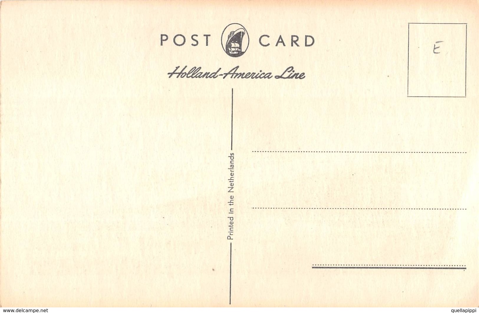 07194 "HOLLAND-AMERICA LINE - FLAGSHIP T.S.S. NIEUW AMSTERDAM - 36.667 BR. REG. TONS" CART. NON SPED - Banken