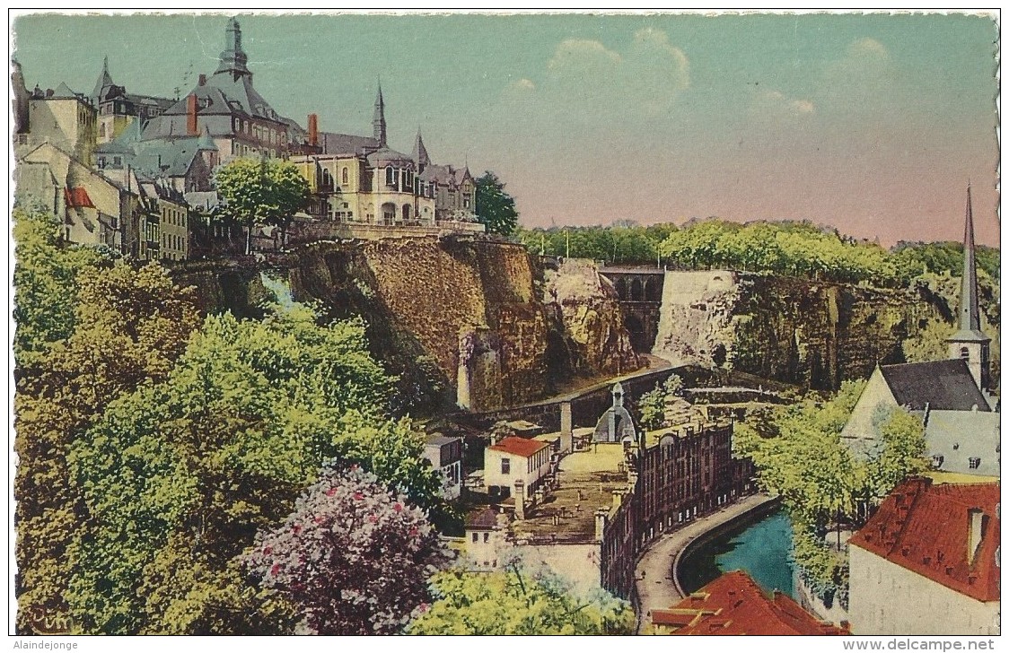 Luxembourg - La Vallée De La Pétrusse Et La Ville Haute - 1937 - Luxemburg - Town