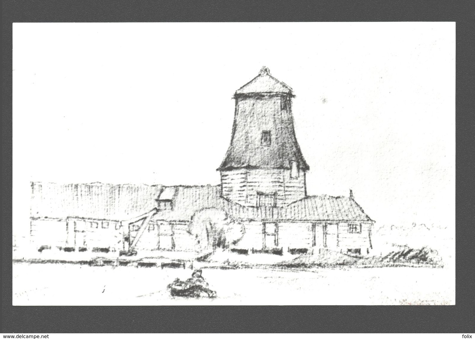 Westzaan - Oliemolen Het Kind Van Weelde Bijgenaamd De Bok - Molen / Moulin / Mill - Illustratie - Zaanstreek