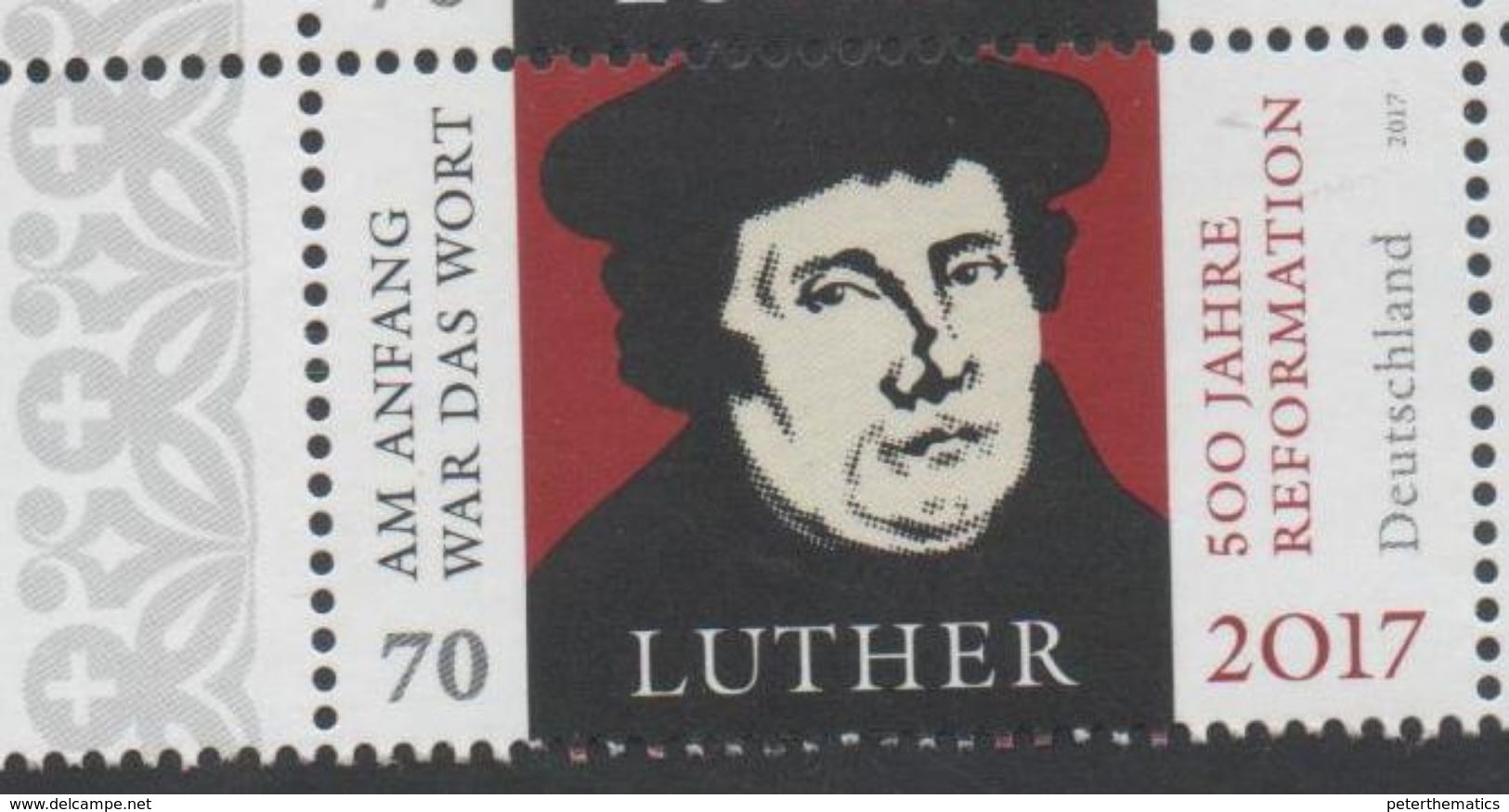 GERMANY, 2017, MNH, JOINT ISSUE WITH BRAZIL, REFORMATION, CHRISTIANITY, RELIGION, LUTHER, 1v - Joint Issues