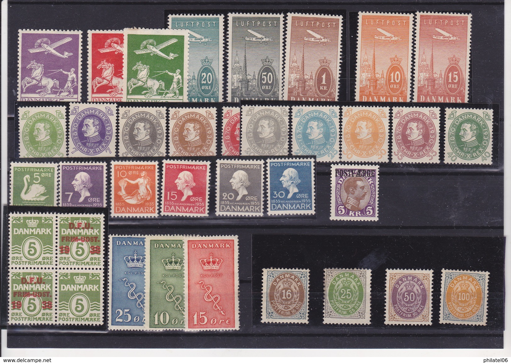 DANEMARK  BEL ENSEMBLE   MH*  COTE: 520 EUROS MINIMUM - Collections