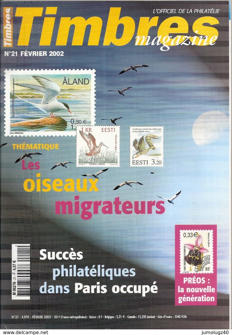 Timbres Magazine N° 21. Février 2002 - Frans (vanaf 1941)