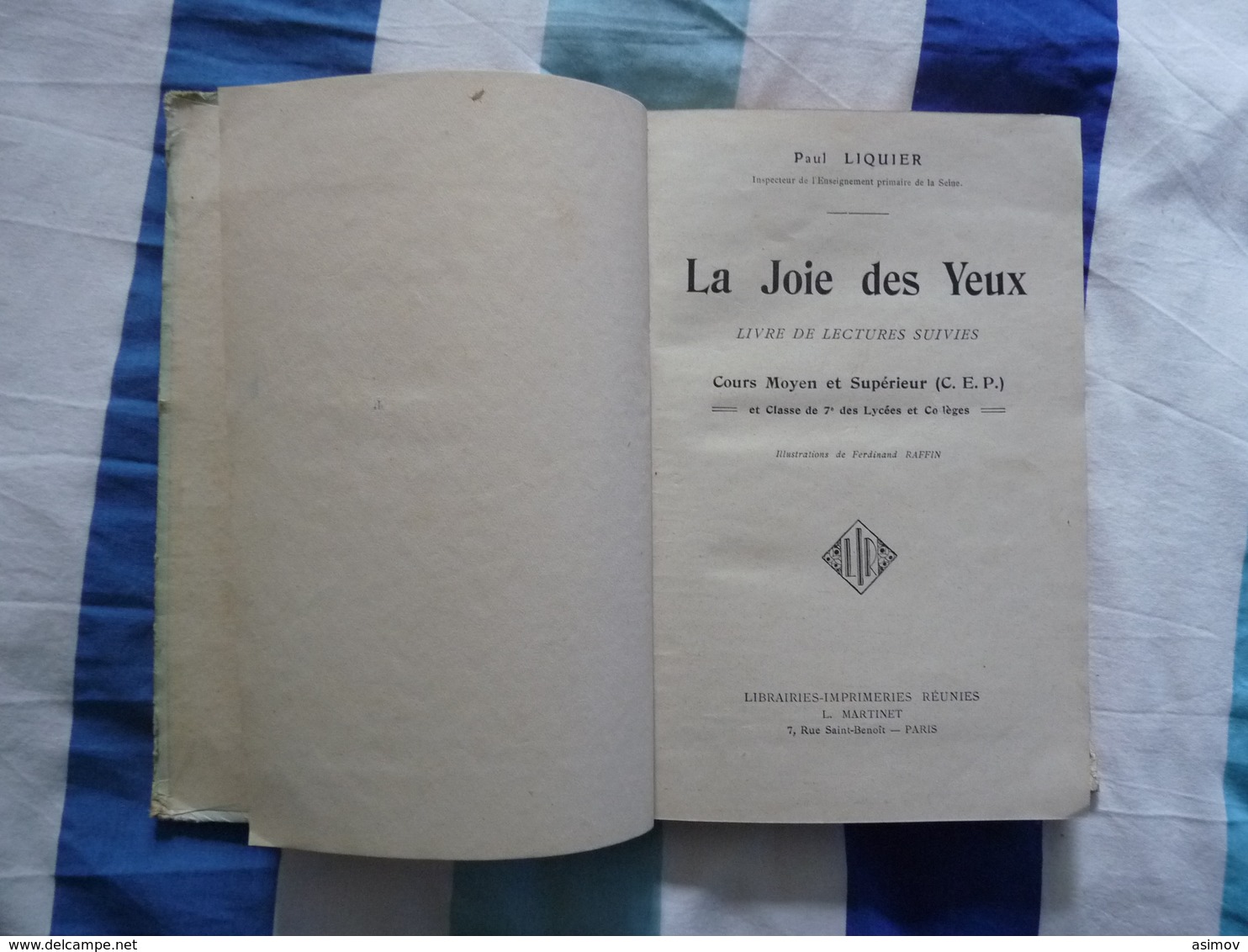 Lectures Suivies : La Joie Des Yeux De Liquier CE  (F) - 6-12 Years Old