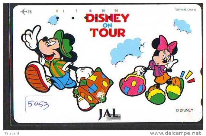 Télécarte  * DISNEY * Japon (110-158523) DISNEY ON TOUR  * JAL (5053) * JAPAN PHONECARD * - Disney