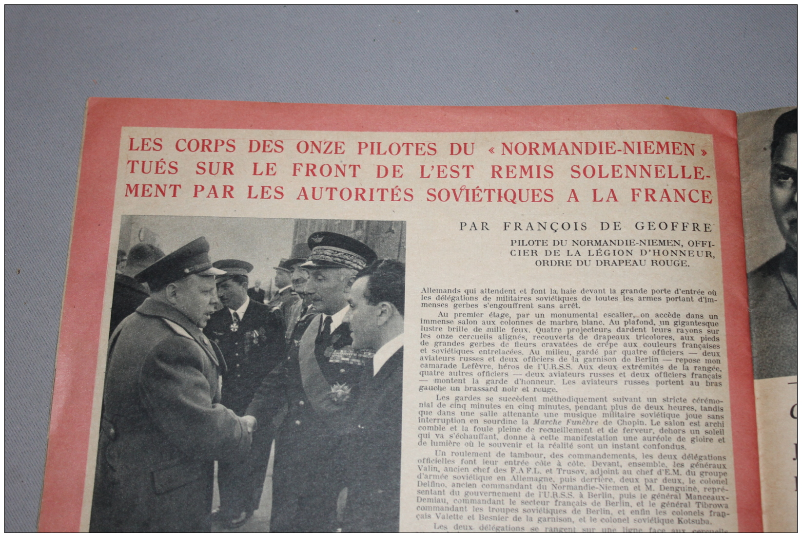 Magazine "France-Urss" N°92 Normandie Niemen 1953
