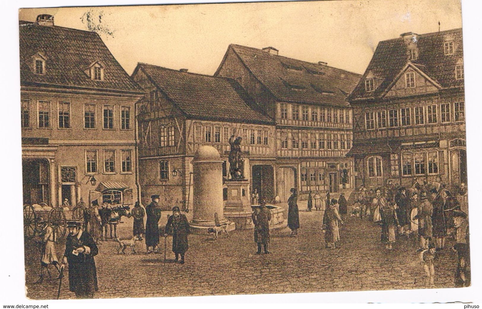 D-8041  NORDHAUSEN : Kornmarkt Ca. 1840 - Nordhausen