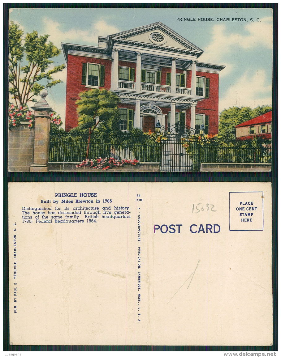 USA [OF #15632] - PRINGLE HOUSE CHARLESTON S.C. - Savannah