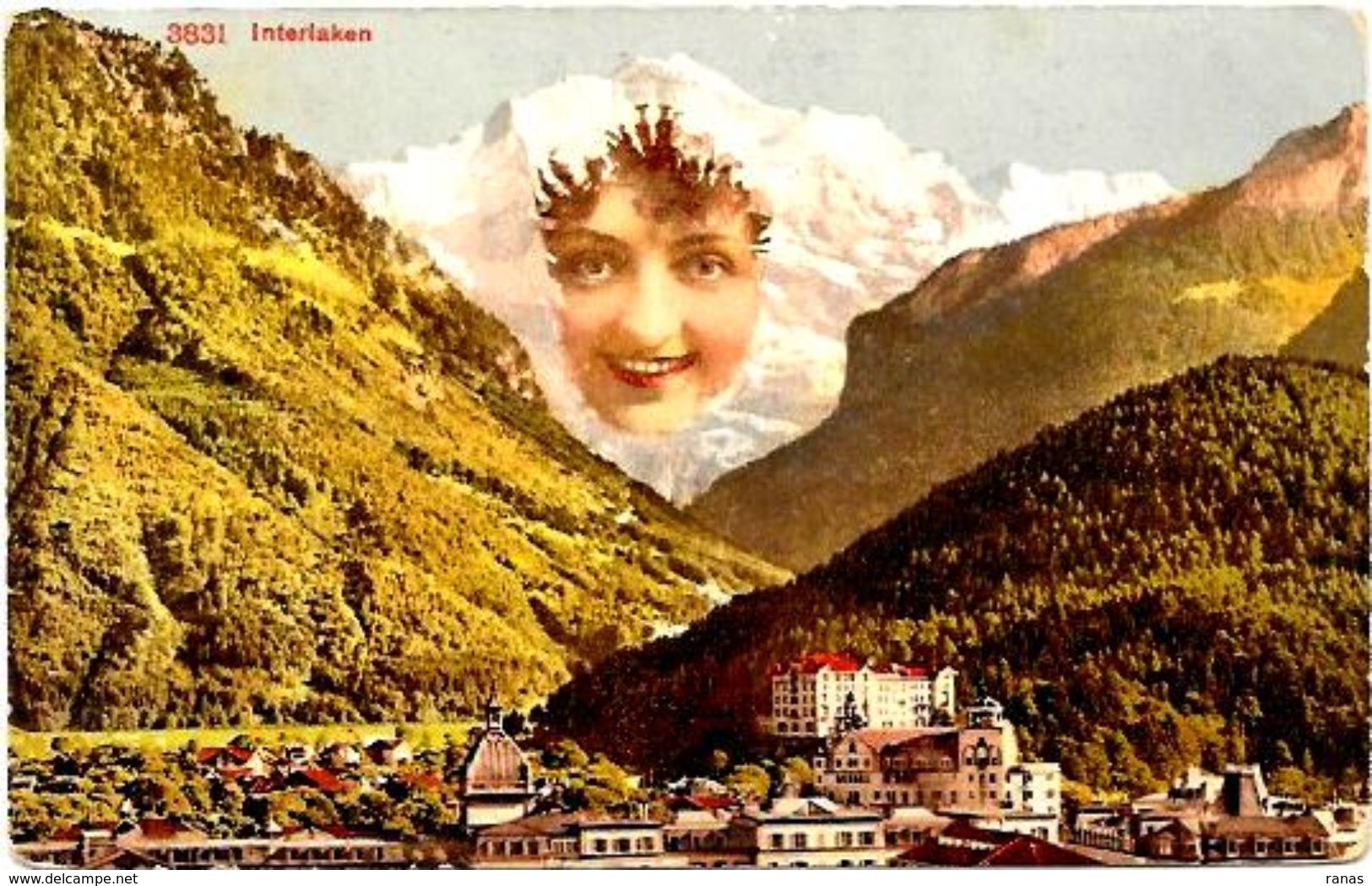 CPA  Surréalisme Montage Suisse Helvétia Schweiz Svizzera Non Circulé - Mon