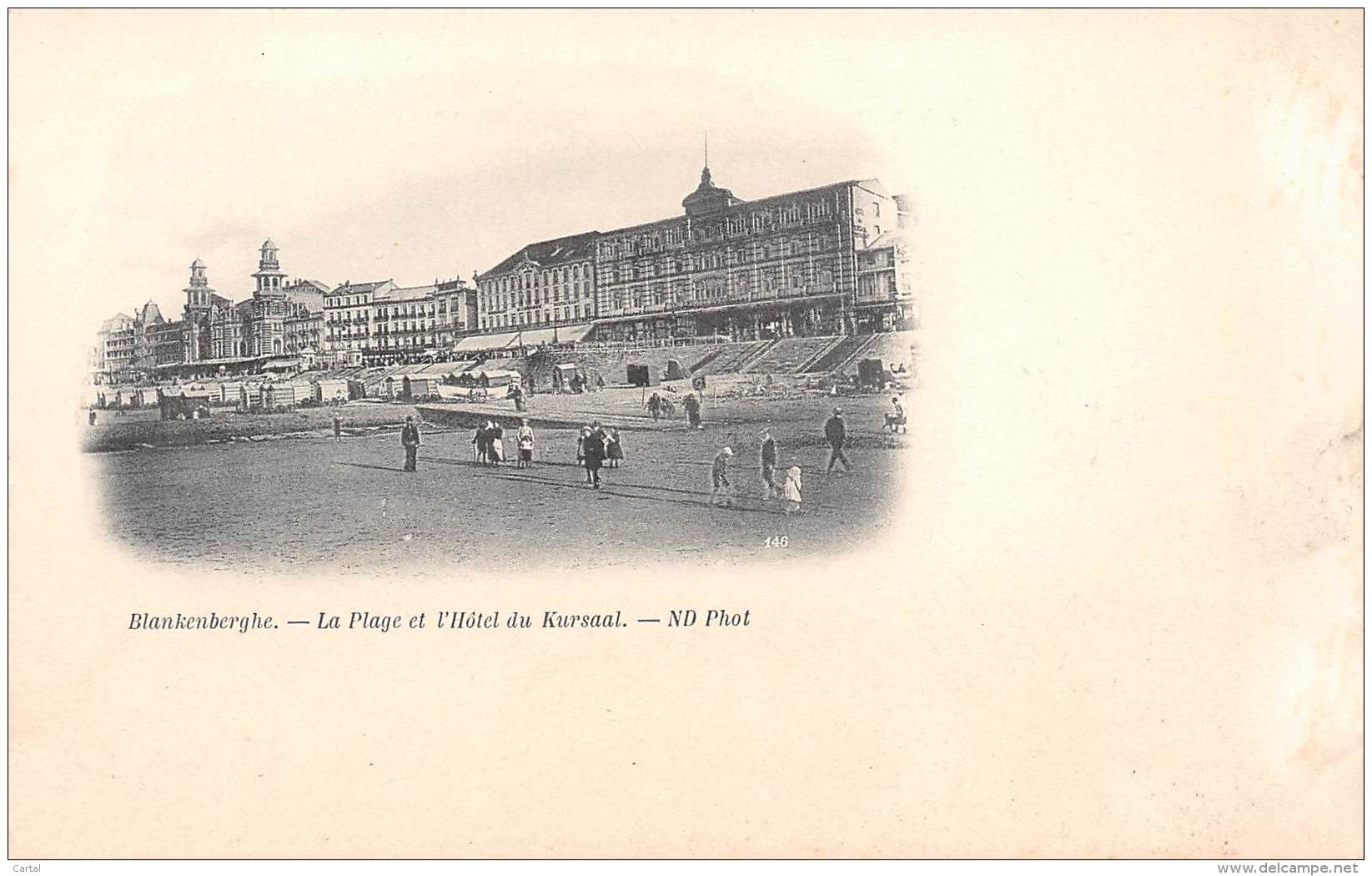 BLANKENBERGHE - La Plage Et L'Hôtel Du Kursaal - Blankenberge