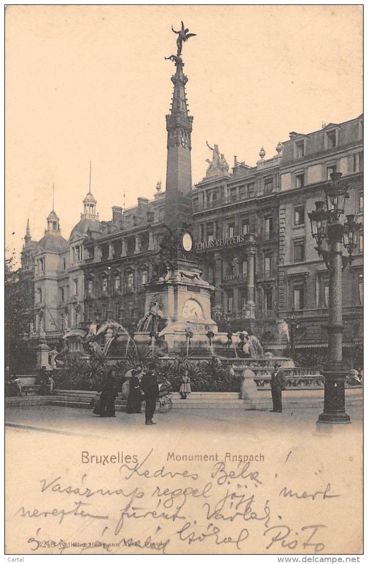 BRUXELLES - Monument Anspach - Monumenten, Gebouwen