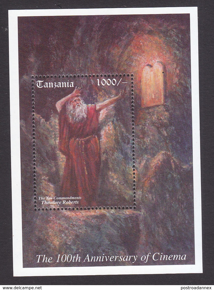 Tanzania, Scott #1417, Mint Never Hinged, Biblical Movies, Issued 1995 - Tanzania (1964-...)