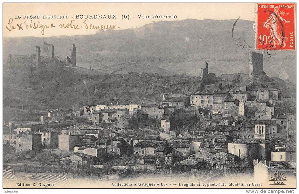 DROME  26  BOURDEAUX   VUE GENERALE  LA DROME ILLUSTREE 5 - Altri & Non Classificati