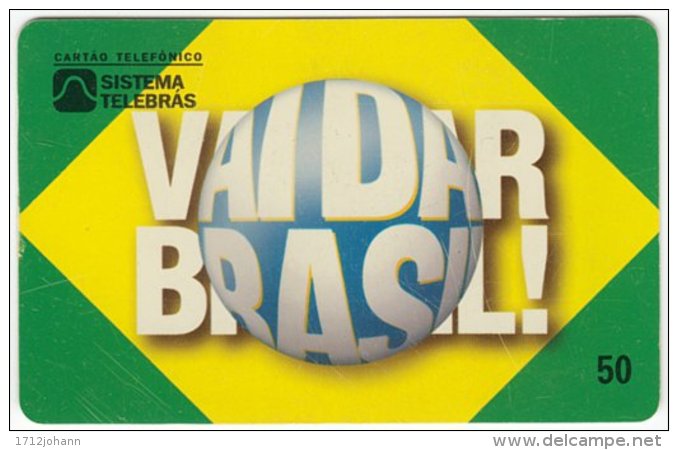 BRASIL F-784 Magnetic Telebras - Flag Of Brasil - Used - Brasil