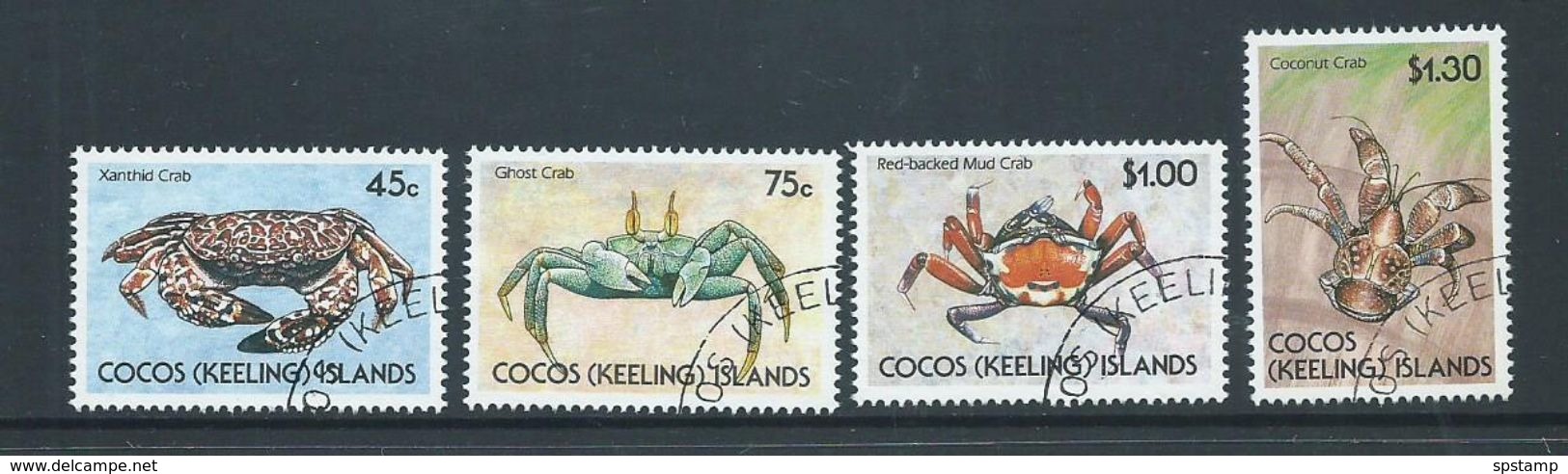 Cocos Keeling Island 1990 Crab Set 4 FU - Cocos (Keeling) Islands