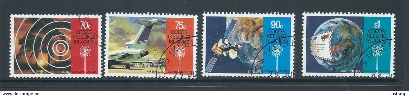 Cocos Keeling Island 1987 Communications Set Of 4 FU - Cocos (Keeling) Islands