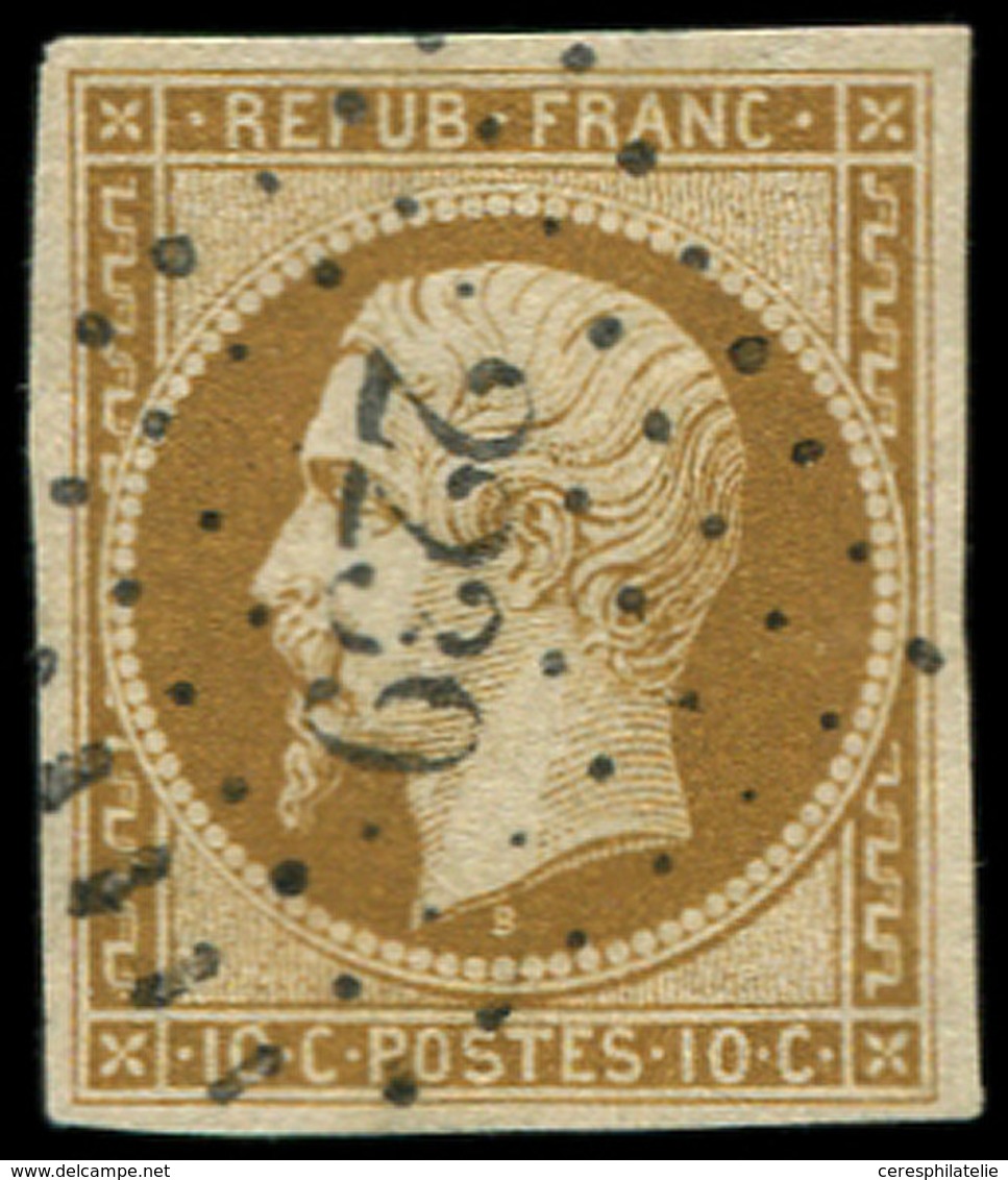 PRESIDENCE 9    10c. Bistre-jaune, Obl. PC 2239 De NESLE, TB - 1852 Louis-Napoléon