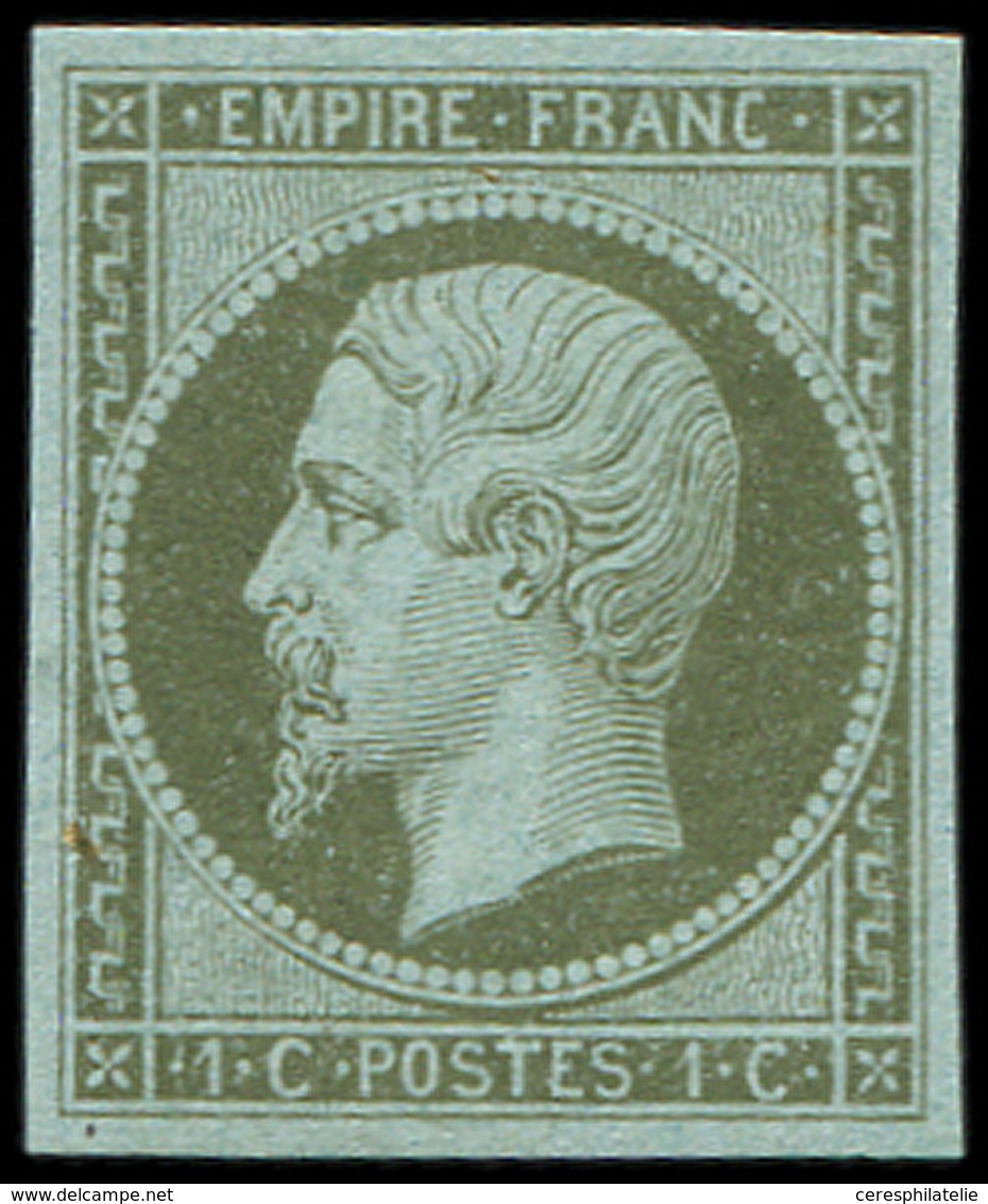 ** EMPIRE NON DENTELE 11b   1c. Olive Clair, Frais Et TB - 1853-1860 Napoléon III.