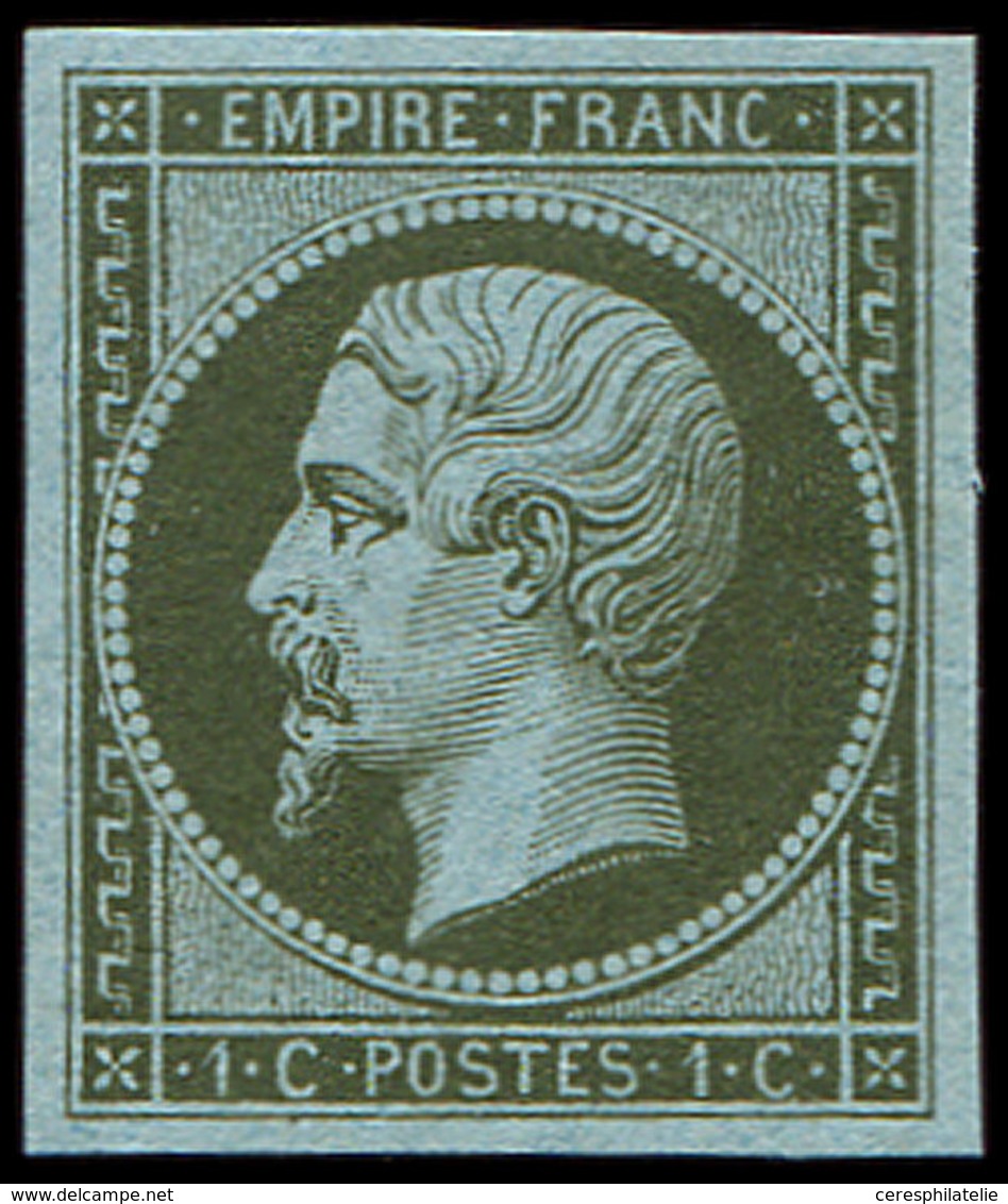 * EMPIRE NON DENTELE 11    1c. Olive, Grandes Marges, TB - 1853-1860 Napoléon III.