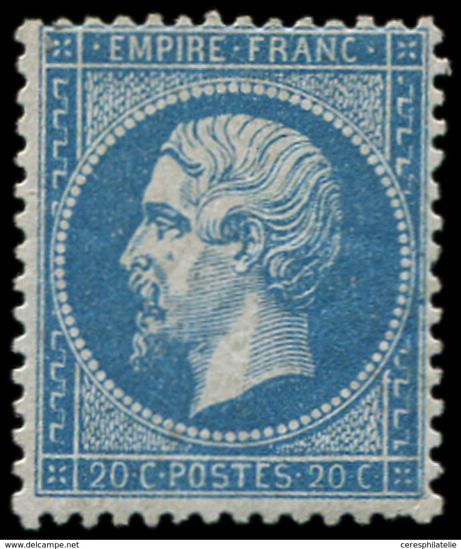 * EMPIRE DENTELE 22   20c. Bleu, Frais Et TB - 1862 Napoléon III.