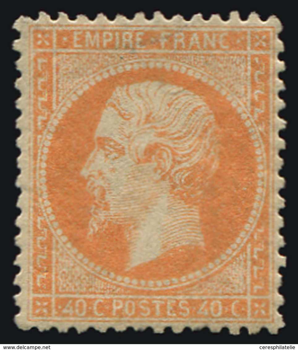 * EMPIRE DENTELE 23   40c. Orange, TB - 1862 Napoléon III.