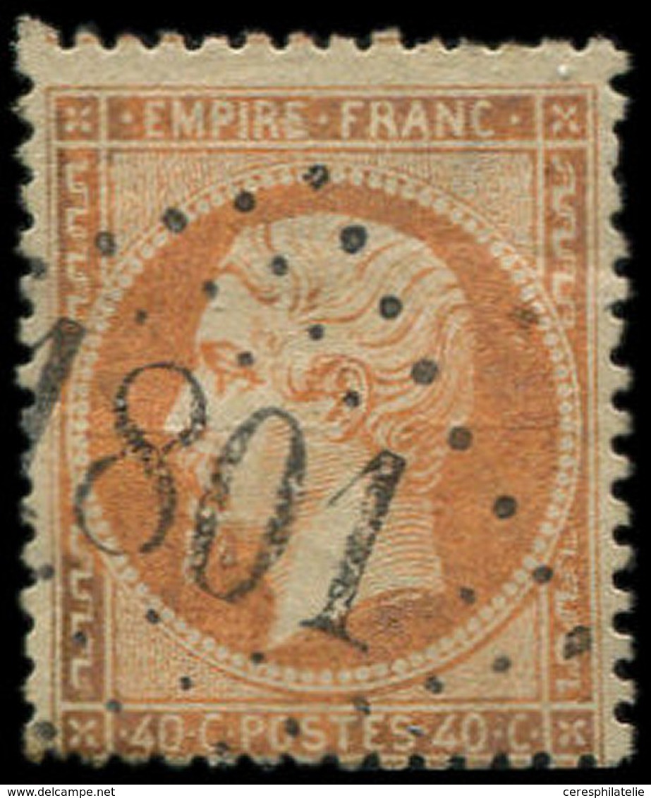 EMPIRE DENTELE 23   40c. Orange, Obl. GC 1801 (Hiersac 15), TB - 1862 Napoleone III