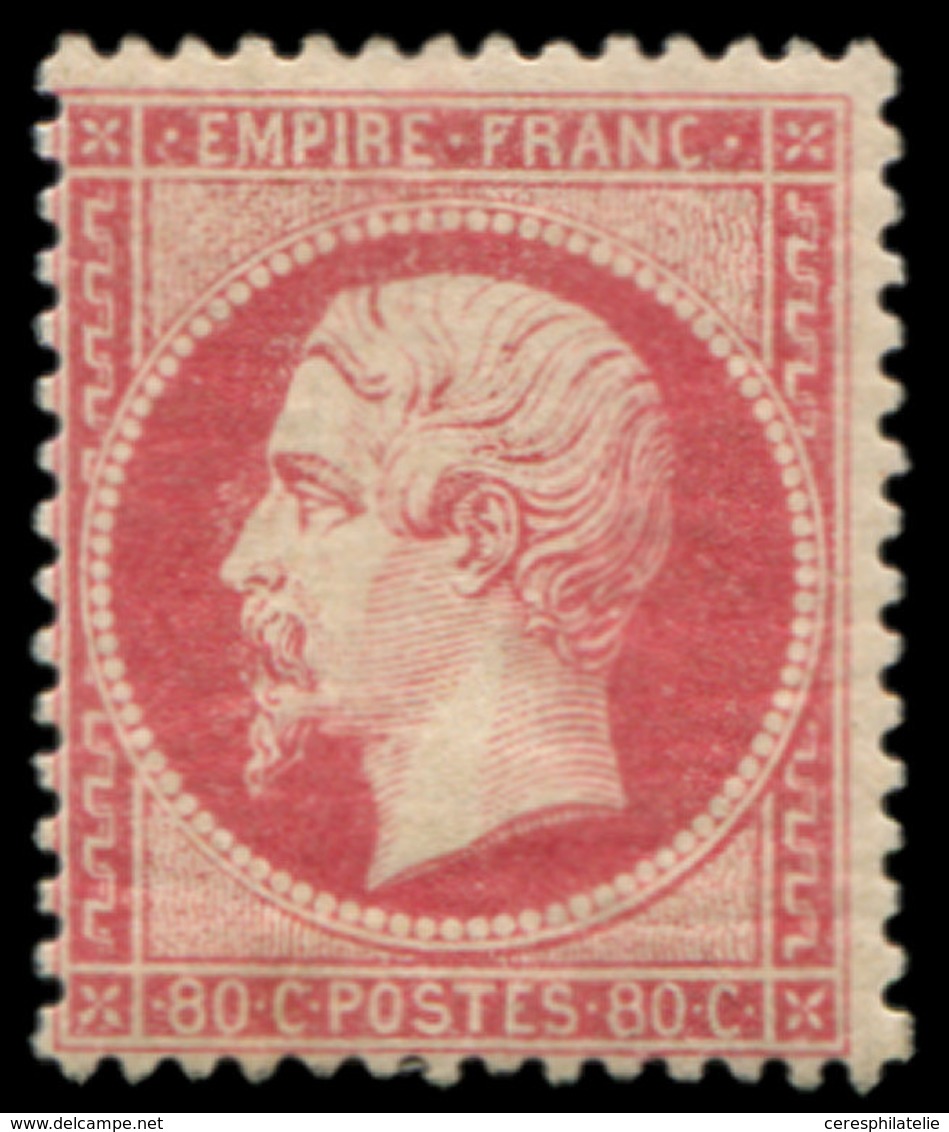 * EMPIRE DENTELE 24   80c. Rose, Frais Et TB - 1862 Napoléon III.