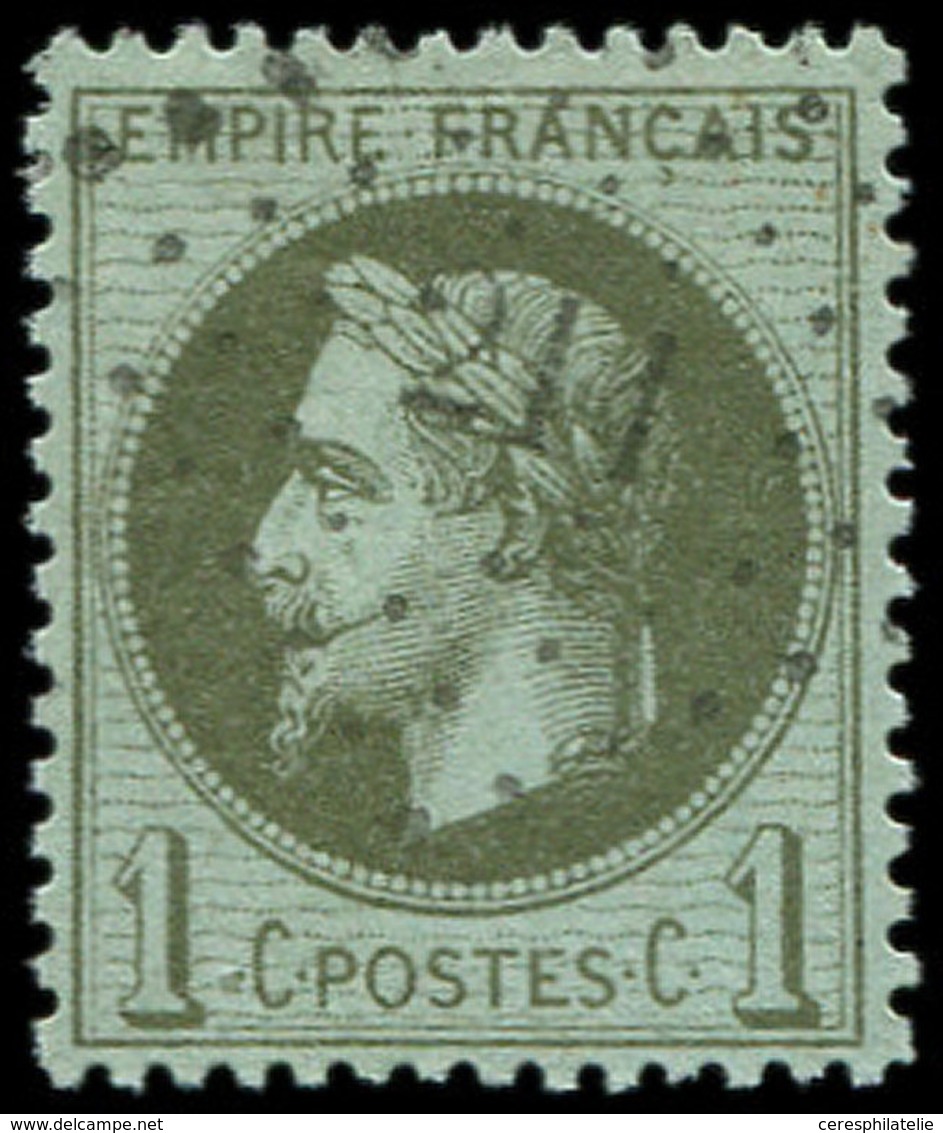 EMPIRE LAURE 25    1c. Bronze, Obl. PC Du GC 211, Frappe Superbe Et Bon Centrage, TTB - 1863-1870 Napoléon III. Laure