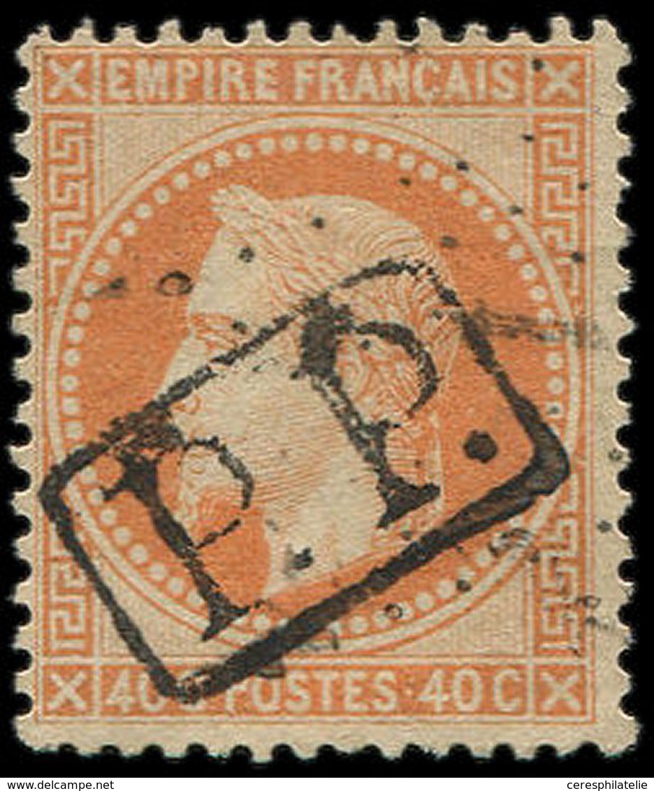 EMPIRE LAURE 31   40c. Orange, Obl. Losange + Cachet P.P., TB - 1863-1870 Napoléon III. Laure