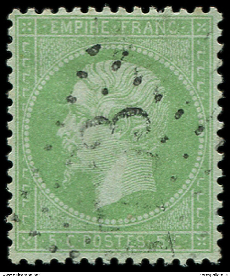 EMPIRE LAURE 35    5c. Vert Pâle Sur Bleu, Obl., TB. C - 1863-1870 Napoléon III. Laure