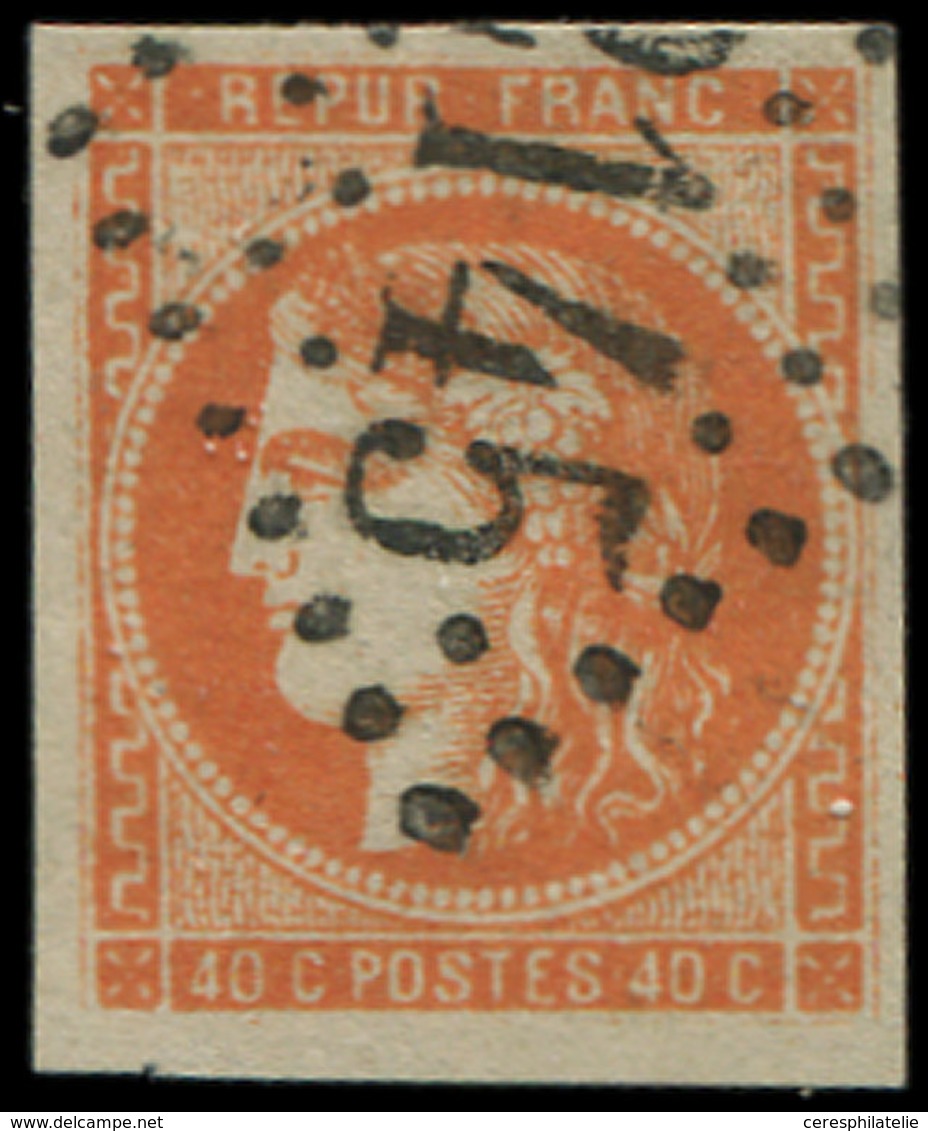 EMISSION DE BORDEAUX 48   40c. Orange, Obl. GC 2145, Très Frais Et TTB - 1870 Ausgabe Bordeaux