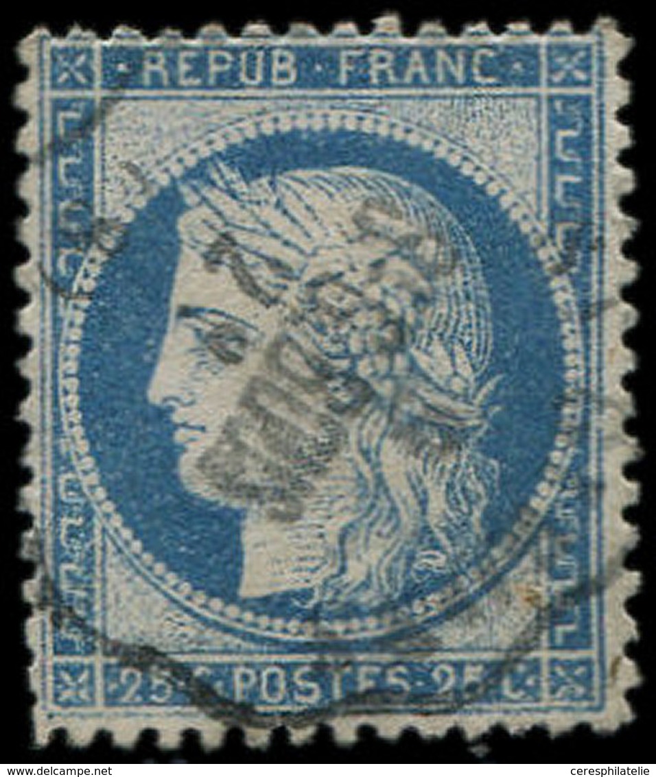 CERES DENTELE 60c  25c. Bleu, T III, Obl. Cachet Conv. St., TB - 1849-1876: Klassik