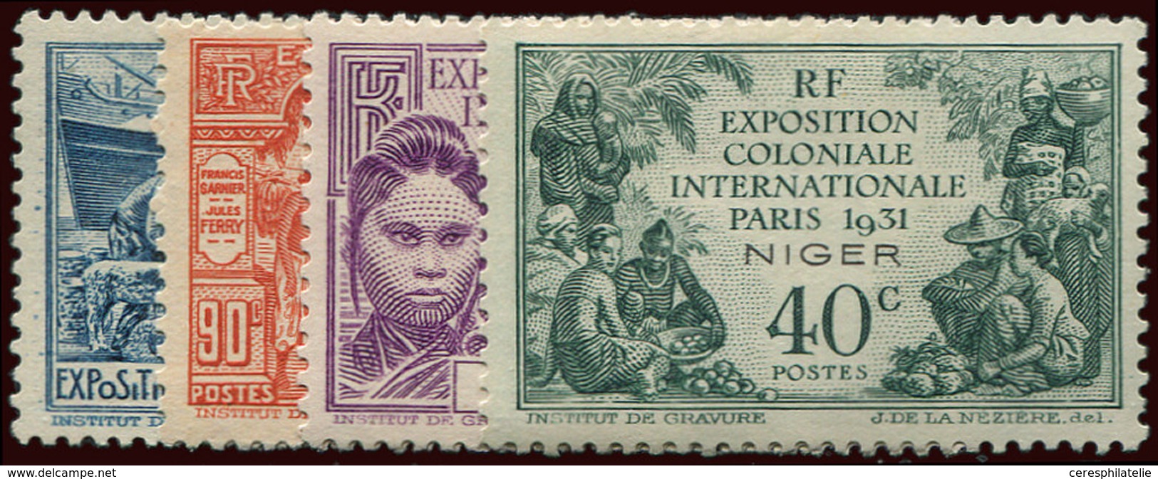 * NIGER 53/56 : Expo Paris 1931, La Série, TB - Sonstige & Ohne Zuordnung