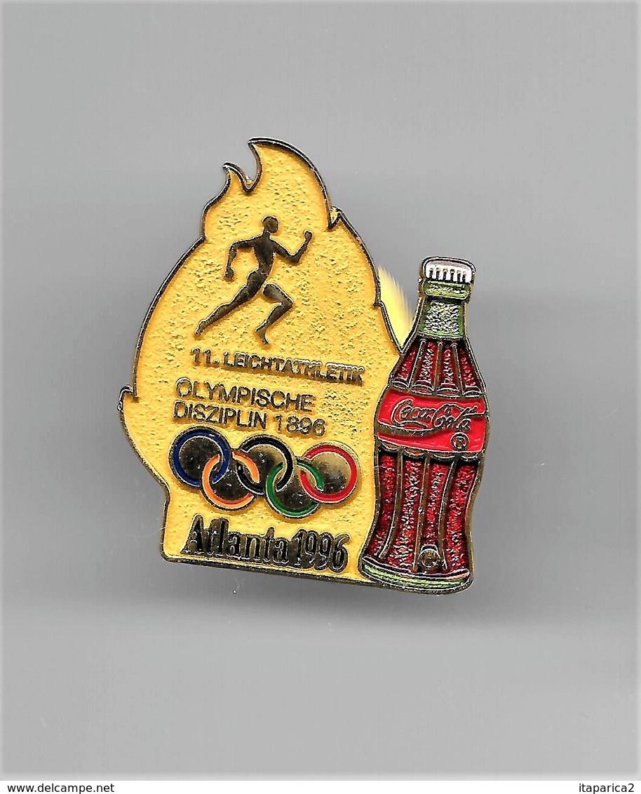 RARE PINS COCA COLA JEUX OLYMPIQUES ATLANTA 1996 N°11 ATHLETISME  OLYMPISCHE DISZIPLIN 1896 /Signé TIM 1992 ACOG/33NAT - Coca-Cola