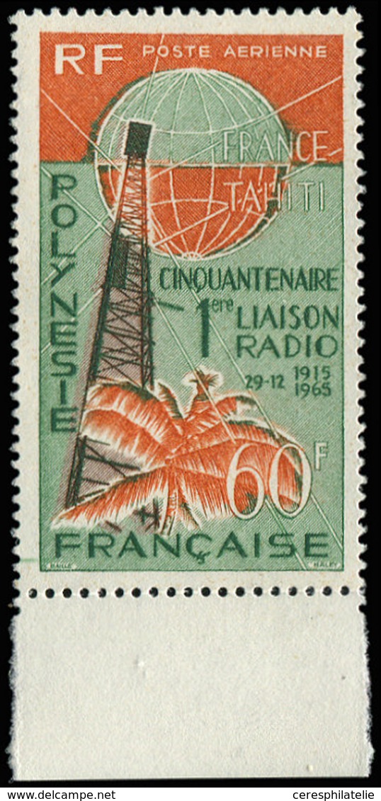 ** POLYNESIE FRANCAISE PA 16 : 60f. Orange, Vert Et Brun, Bdf, TB - Ungebraucht