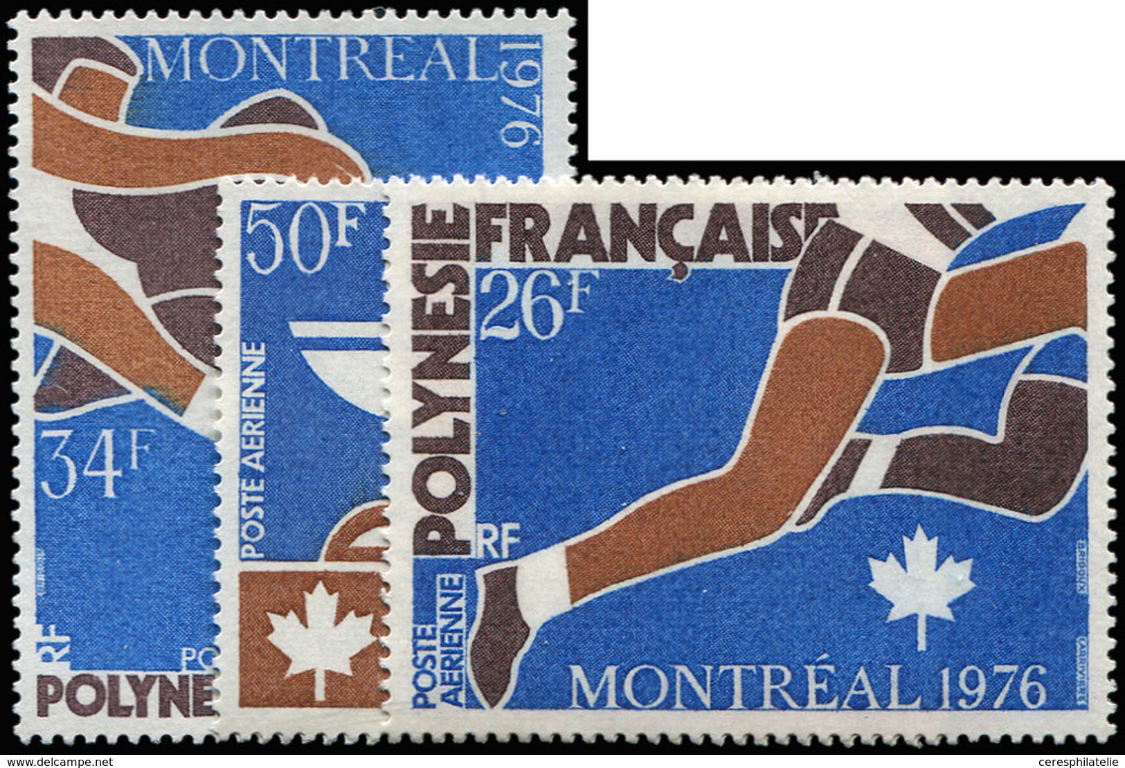** POLYNESIE FRANCAISE PA 110/12 : J.O Montréal, TB - Ungebraucht