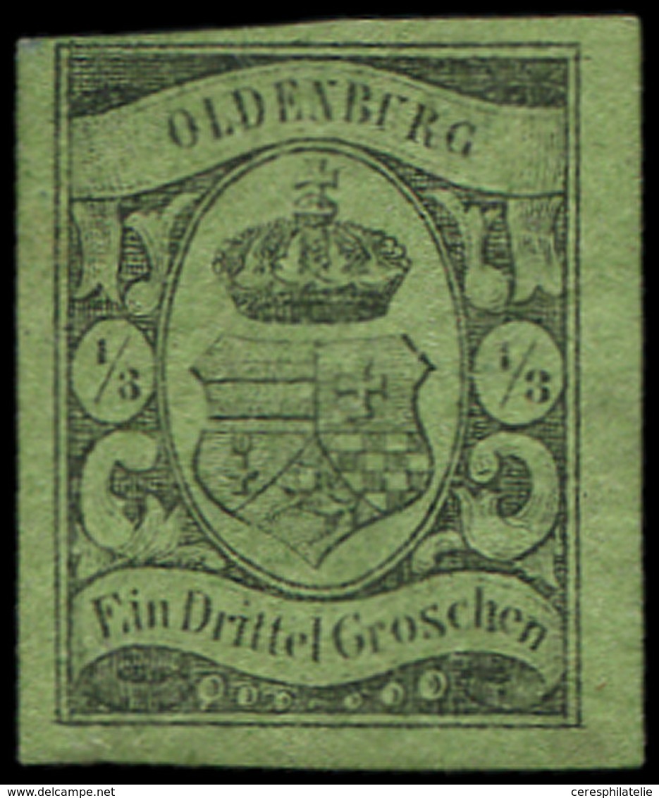 * ALLEMAGNE (ANCIENS ETATS) OLDENBOURG 5 : 1/2g. Vert, Quasiment **, Frais Et TB. C - Oldenburg