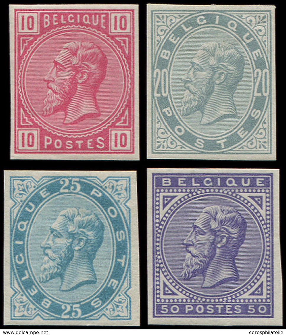 * BELGIQUE 38/41 : Leopold II, Série Non Dentelée, TB - Altri & Non Classificati