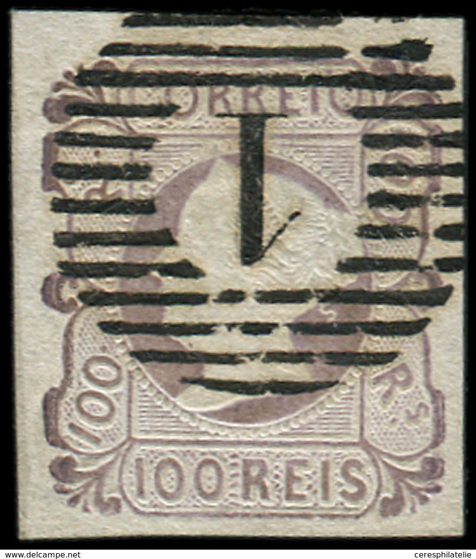 PORTUGAL 4 : 100r. Violet, Obl., Trou D'épingle, Sinon TB. C - Other & Unclassified