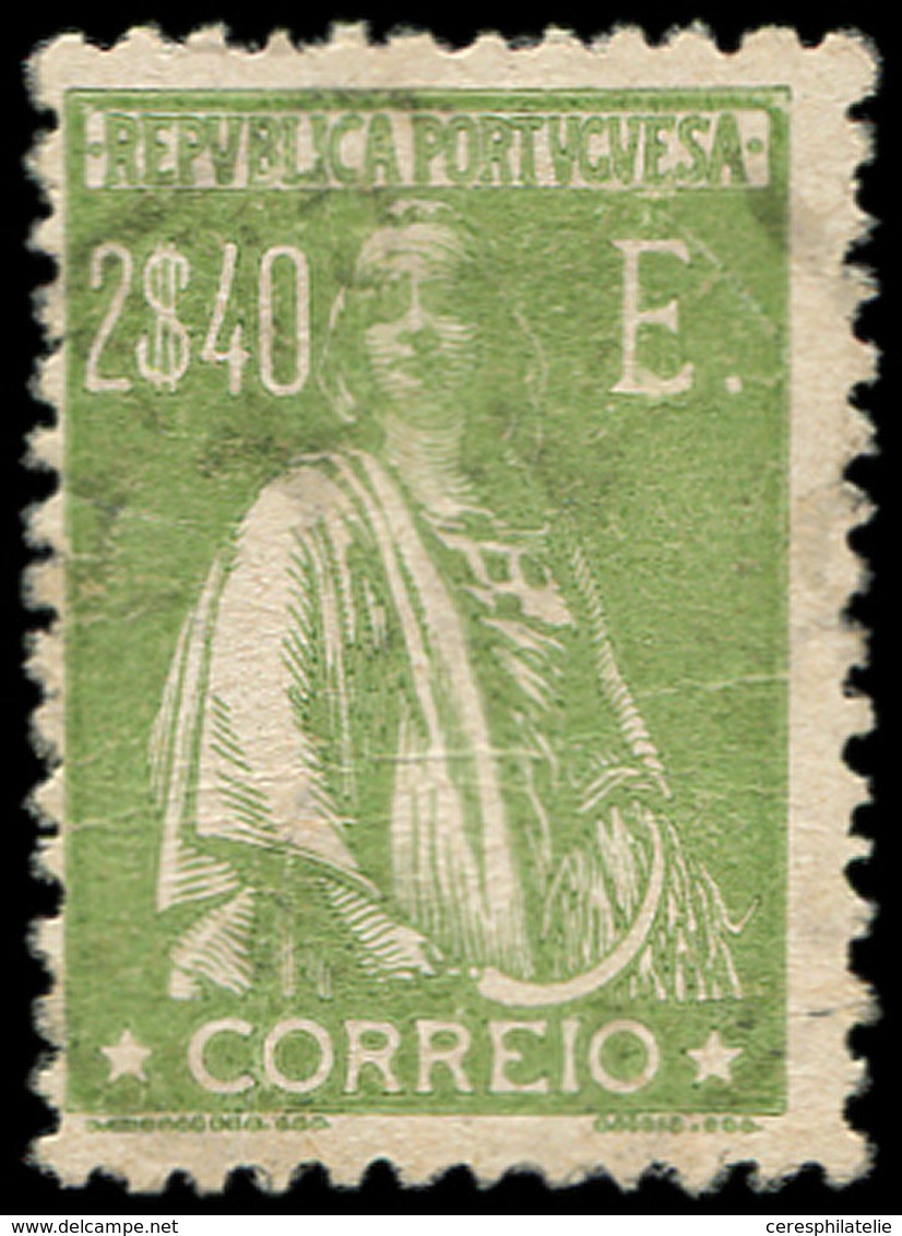 PORTUGAL 379 : 2,40e. Vert-olive, Obl., TB - Other & Unclassified