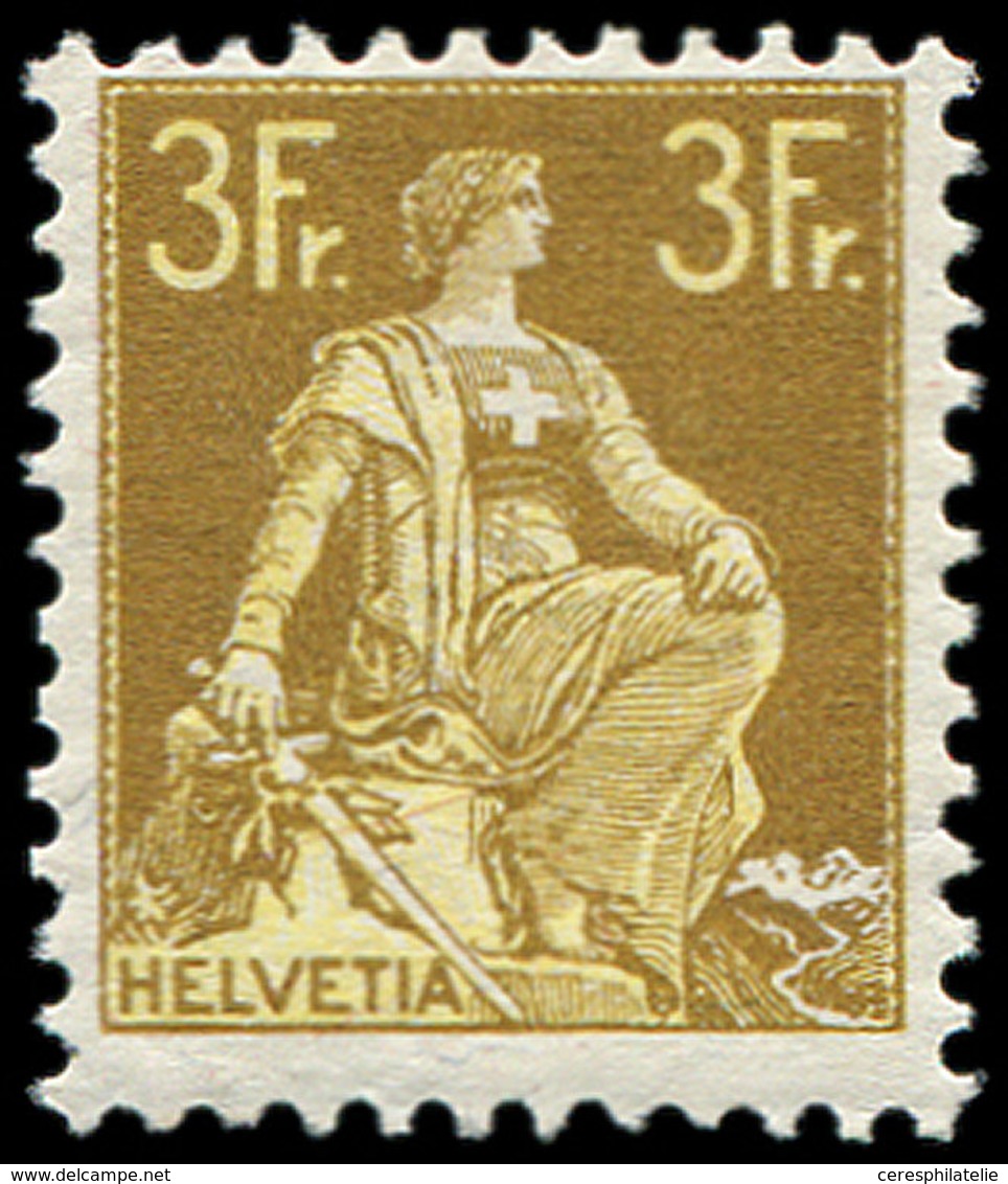 ** SUISSE 127 : 3f. Bistre Et Jaune, TB - Used Stamps