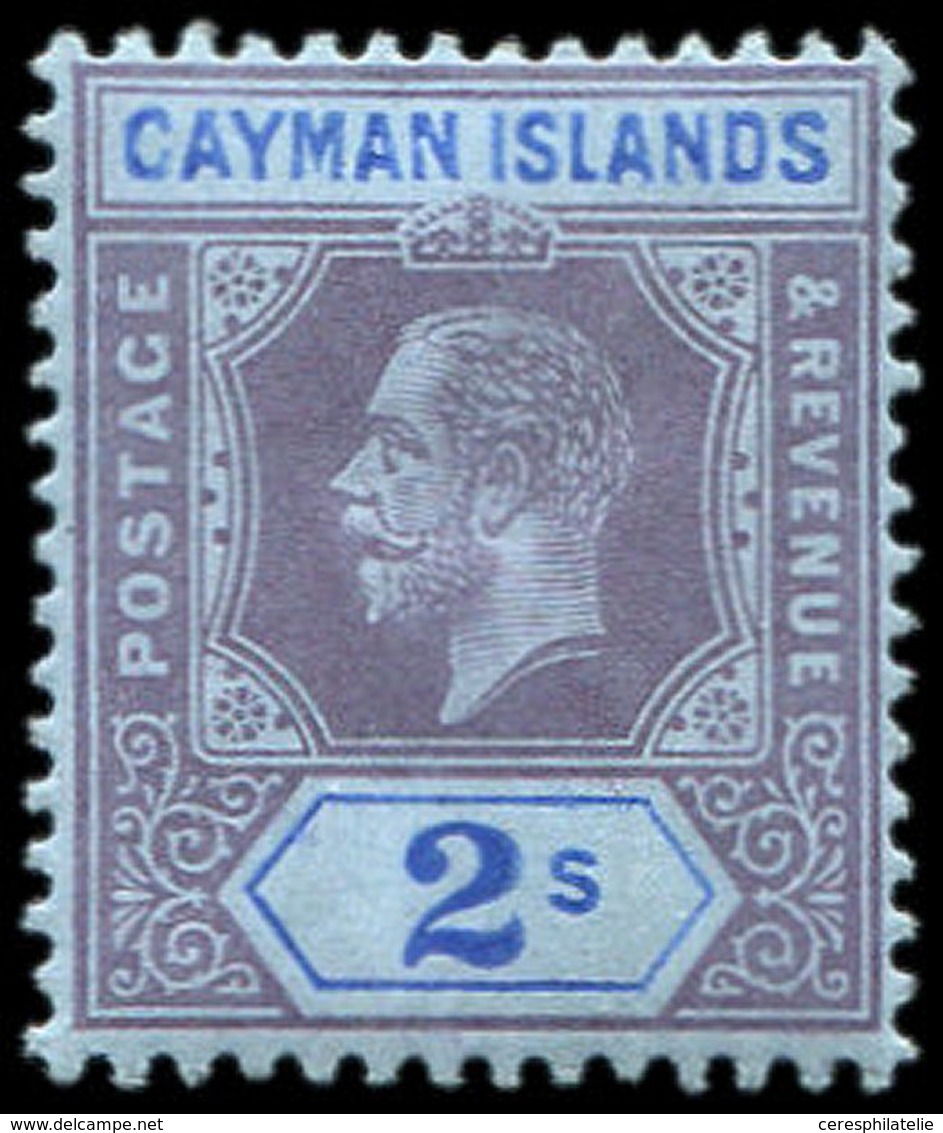 * ILES CAIMANES 42 : 2s. Violet Et Bleu Sur Azuré, TB - Kaimaninseln