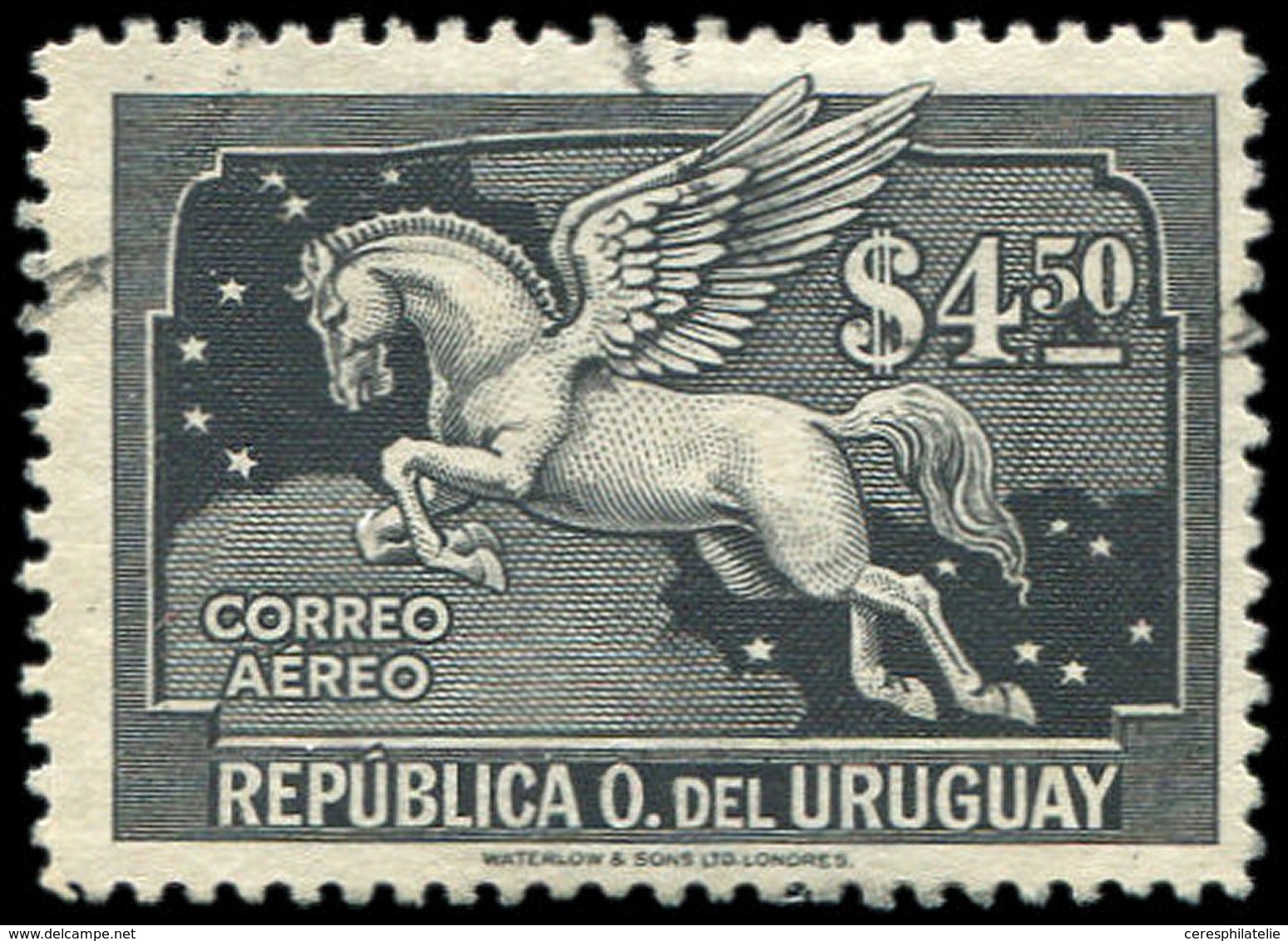 URUGUAY PA 38 : 4,50p. Noir, Obl., TB - Uruguay