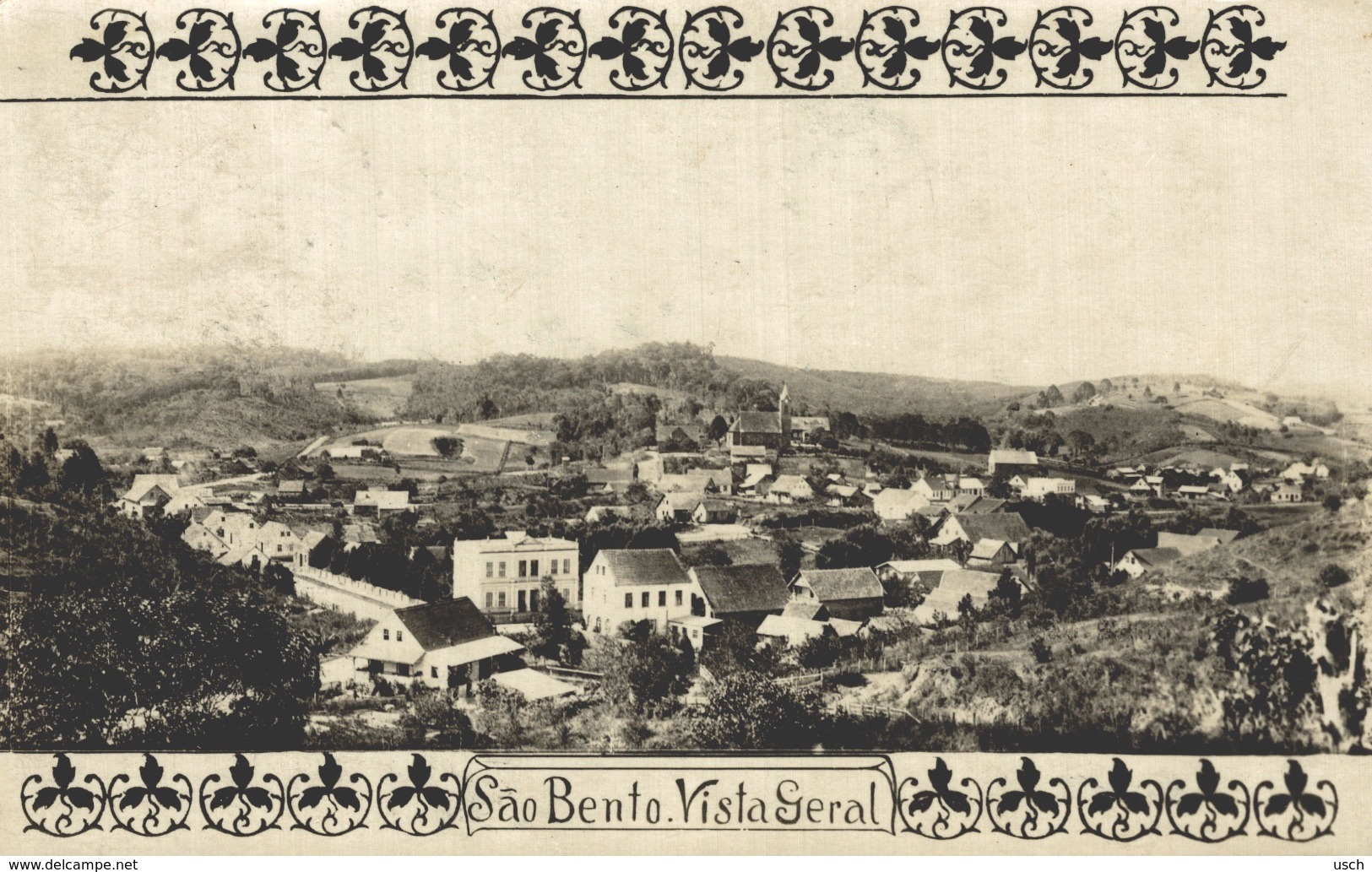 BRAZIL - BRASIL - SAO BENTO DO SUL - SANTA CATARINA, Vista Geral - Real Photo Postcard - Autres