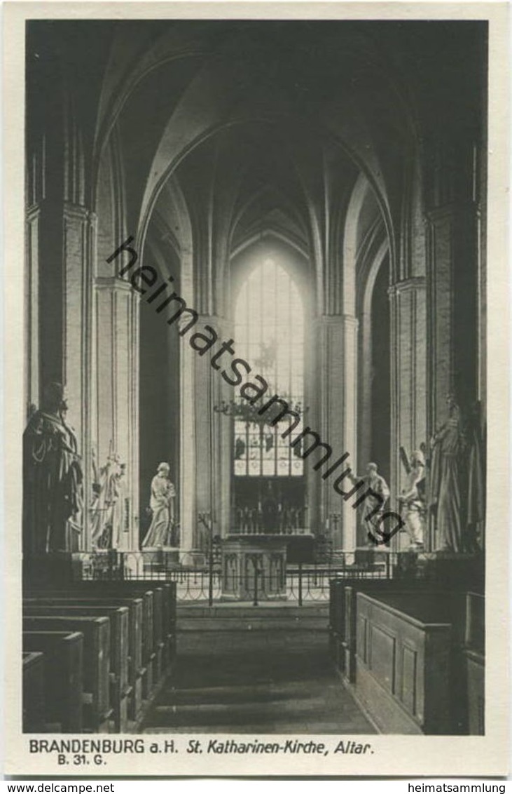 Brandenburg A. H. - St. Katharinen Kirche - Altar - Foto-AK 30er Jahre - Verlag Ludwig Walter Berlin - Brandenburg