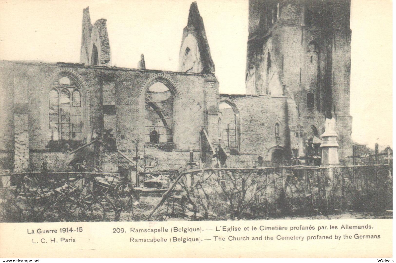 Nieuwpoort - CPA - Ramscapelle - Interieur De L'Eglise Bombardée - Nieuwpoort