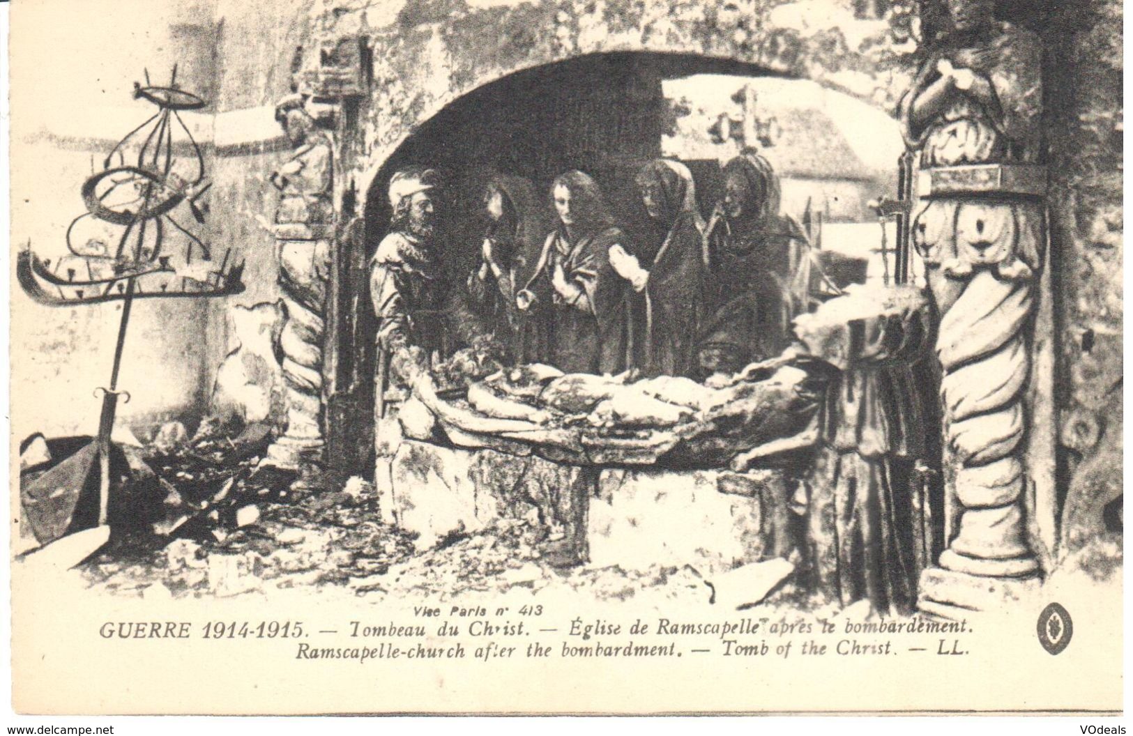 Nieuwpoort - CPA - Ramscapelle - Interieur De L'Eglise Bombardée - Nieuwpoort