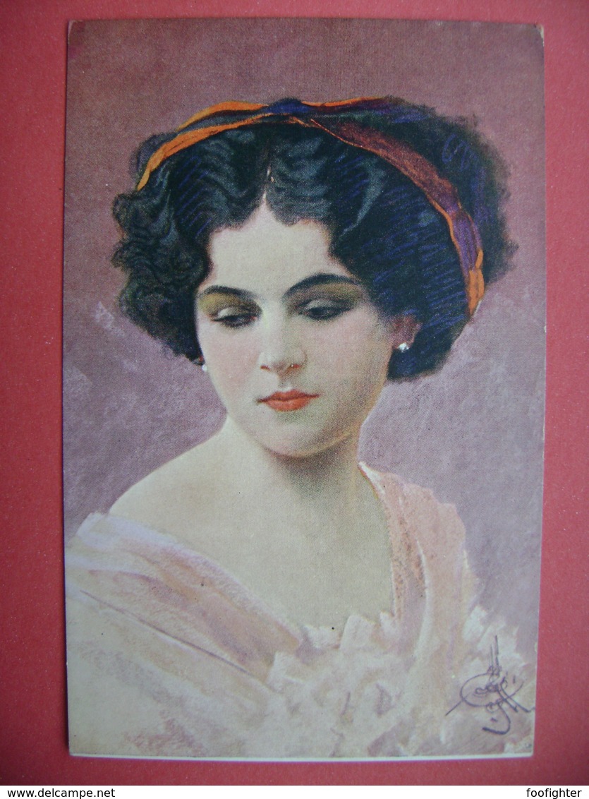 C. V. Muttich Pinx - Beautiful Girl, Wunderschöne Mädchen, Belle Femme - Old Postcard Unused - Muttich, C.V.